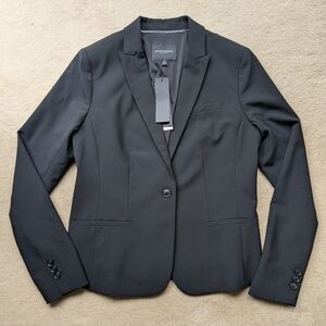 NWT Banana Republic Black Italian Wool Blazer - size 4